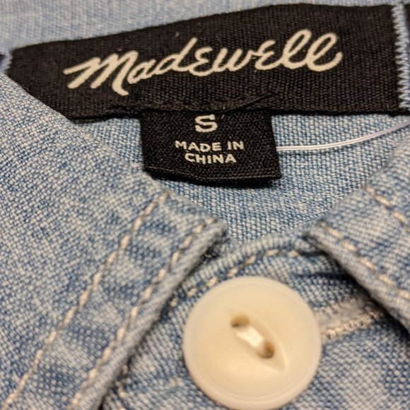 Madewell Chambray Shirt - Picture 3 of 4